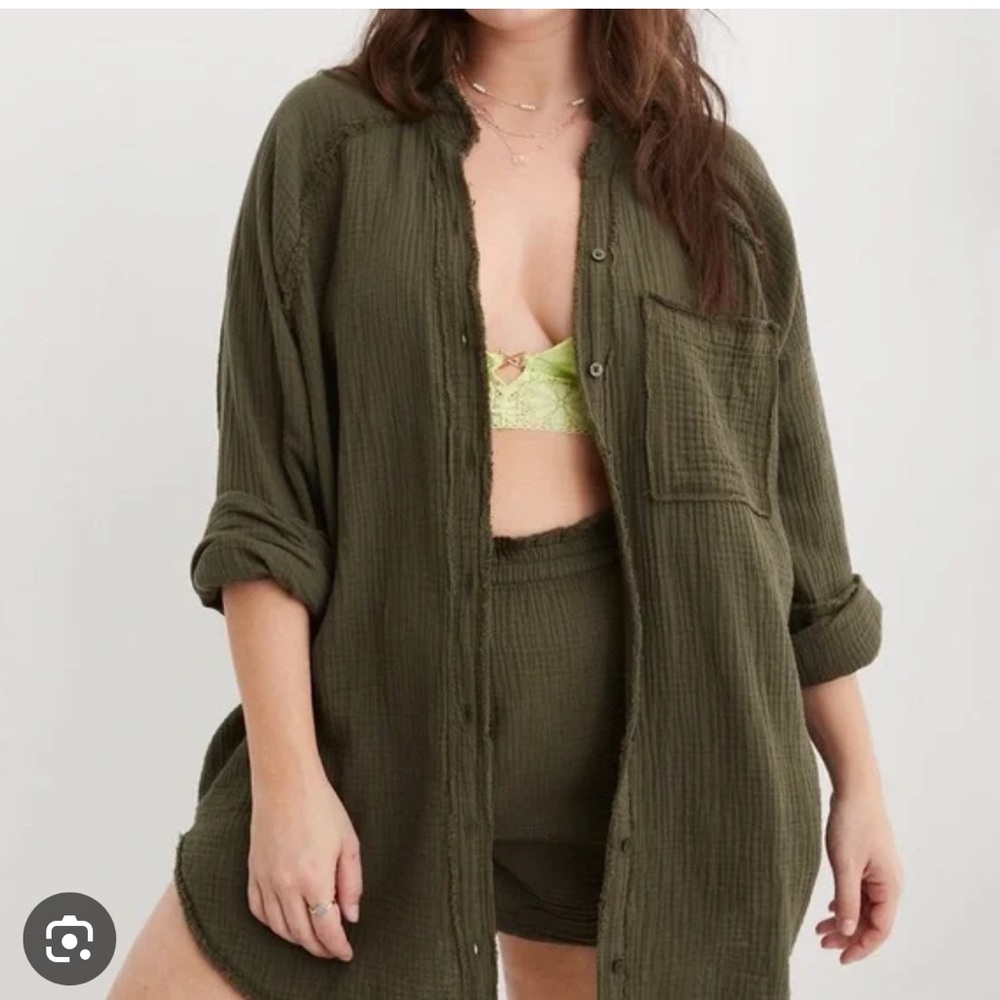 Aerie Pool To Party Coverup In Dark Blue